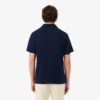 Polo de algodón y lino de corte clásico