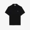 Polo de algodón y lino de corte clásico