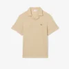 Polo de algodón y lino de corte clásico