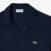 Polo de algodón y lino de corte clásico