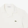 Polo de algodón y lino de corte clásico