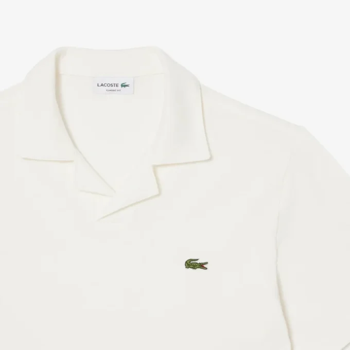Polo de algodón y lino de corte clásico