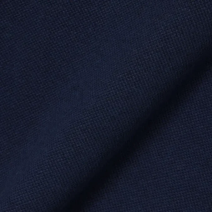 Polo de algodón y lino de corte clásico
