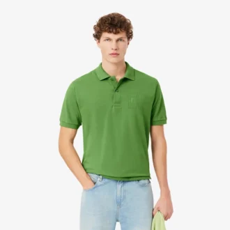 Polo de corte clásico con detalle bordado y tejido Petit Piqué