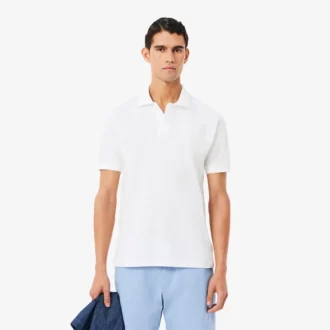 Polo de corte clásico con detalle bordado y tejido Petit Piqué