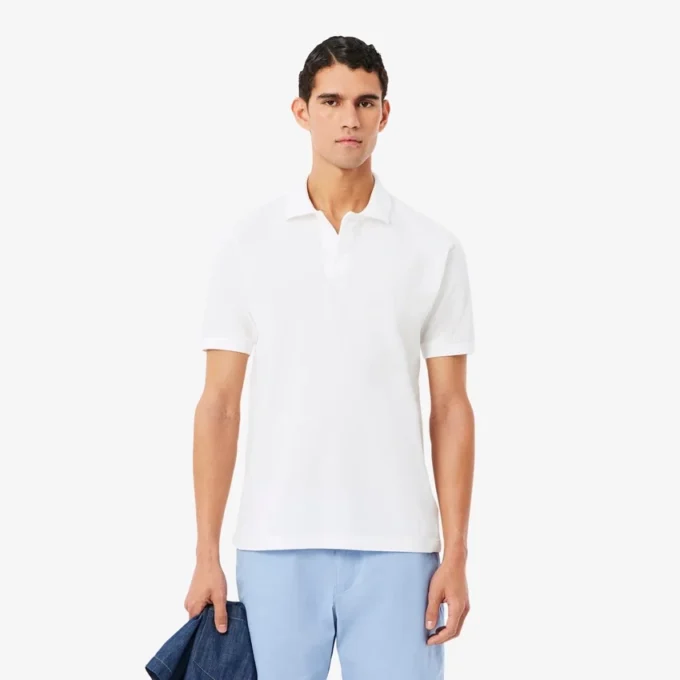 Polo de corte clásico con detalle bordado y tejido Petit Piqué