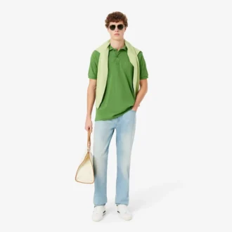 Polo de corte clásico con detalle bordado y tejido Petit Piqué