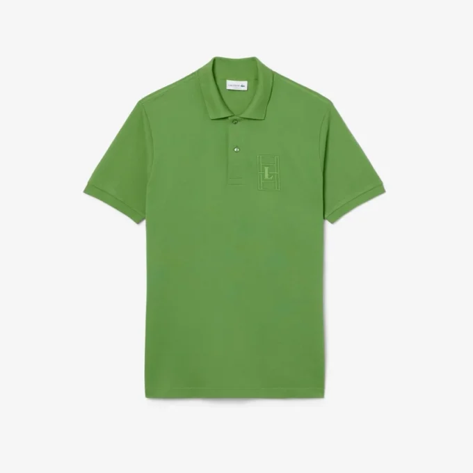 Polo de corte clásico con detalle bordado y tejido Petit Piqué