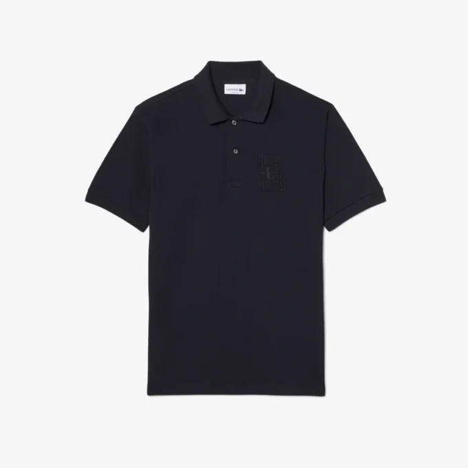 Polo de corte clásico con detalle bordado y tejido Petit Piqué