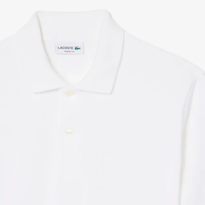 Polo de corte clásico con detalle bordado y tejido Petit Piqué