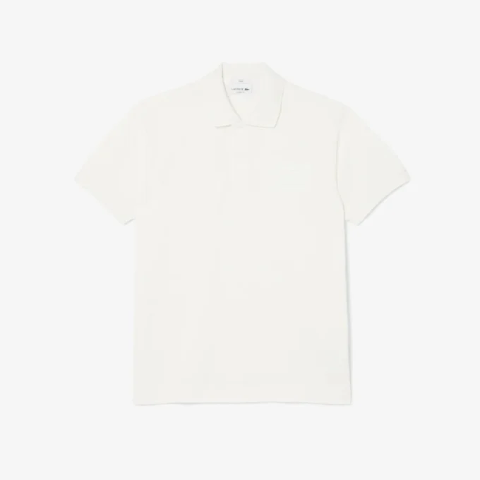 Polo de corte clásico con logotipo en relieve