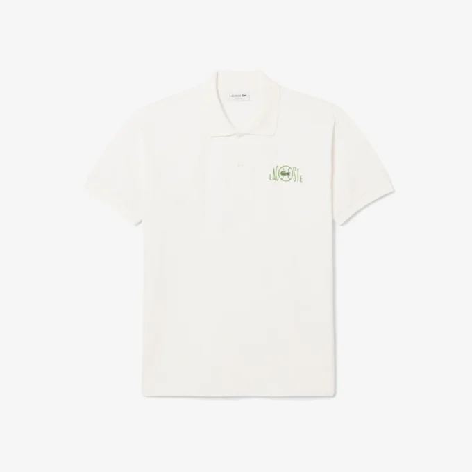 Polo de corte clásico con logotipo gráfico