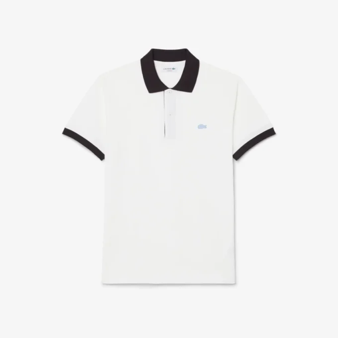 Polo de corte clásico con ribete en contraste