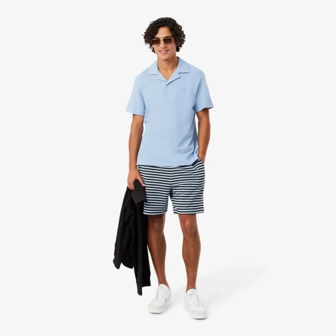 Polo de corte clásico con textura