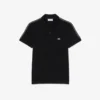 Polo de corte regular con rayas y logotipo