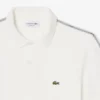Polo de corte regular con rayas y logotipo