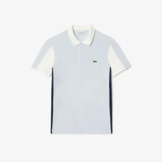 Polo de corte regular para hombre con bloques de color