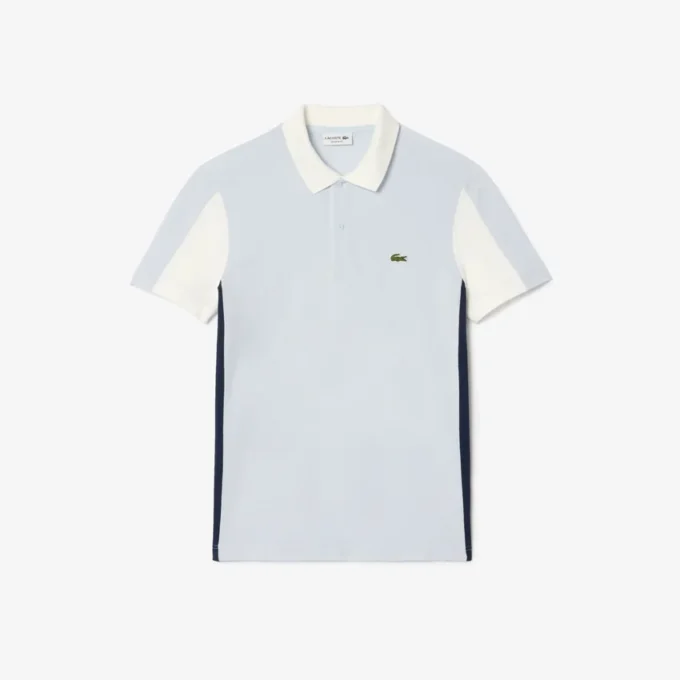 Polo de corte regular para hombre con bloques de color