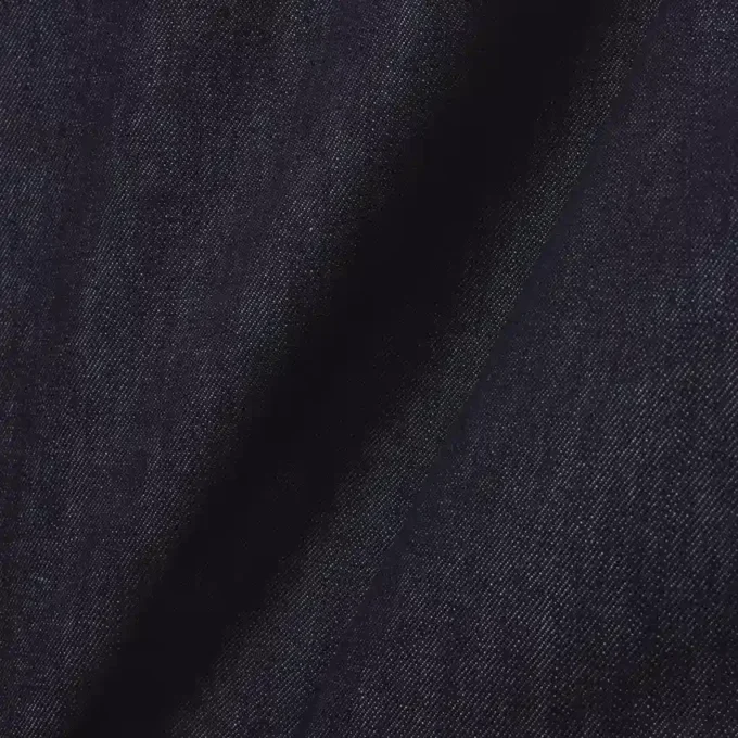 Polo de denim de corte holgado de pasarela