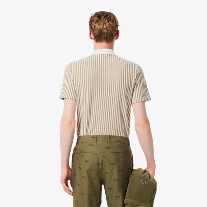 Polo de golf a rayas termorregulador para hombre