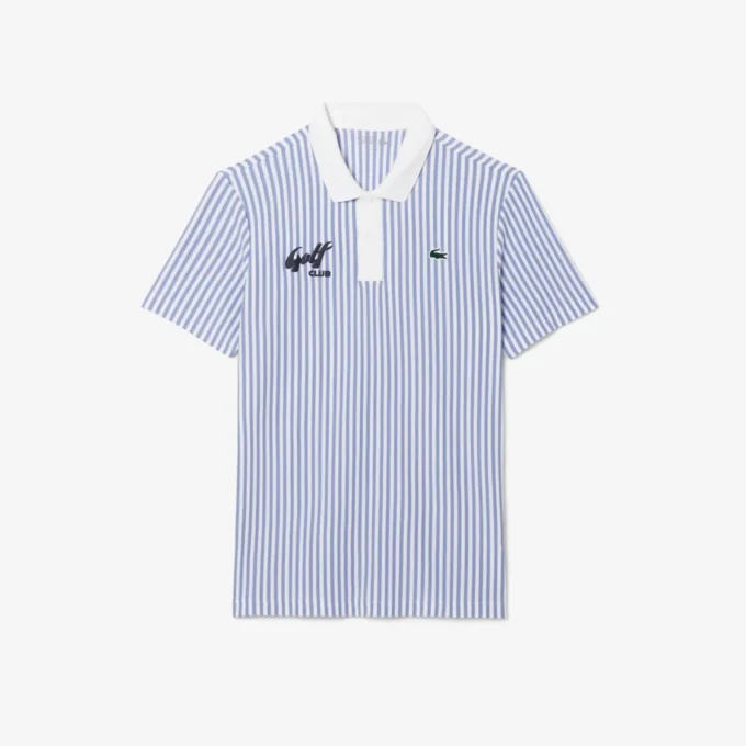 Polo de golf a rayas termorregulador para hombre