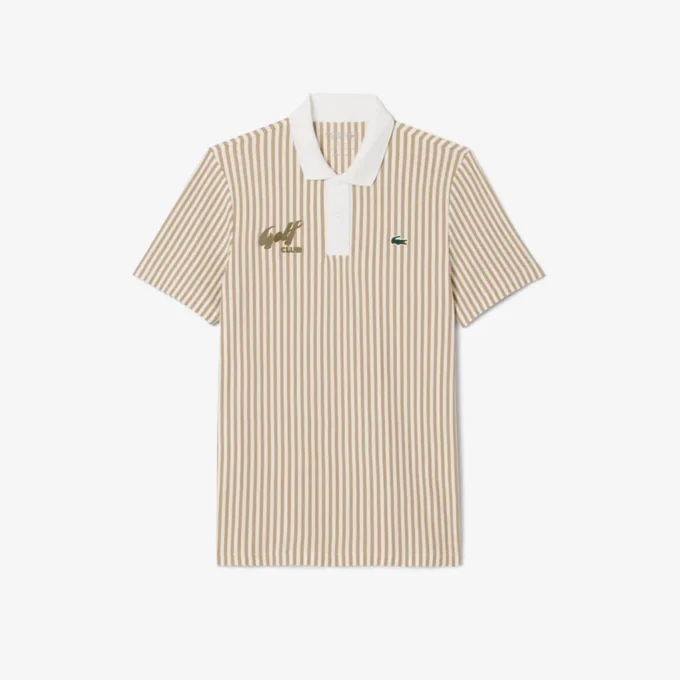 Polo de golf a rayas termorregulador para hombre