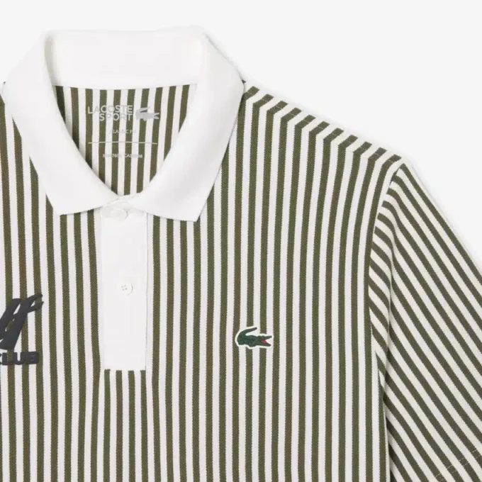 Polo de golf a rayas termorregulador para hombre