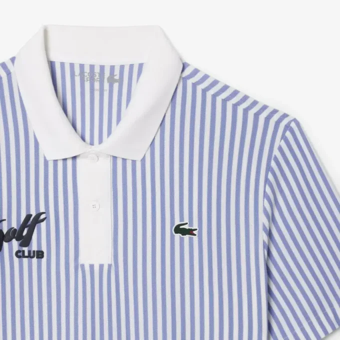 Polo de golf a rayas termorregulador para hombre