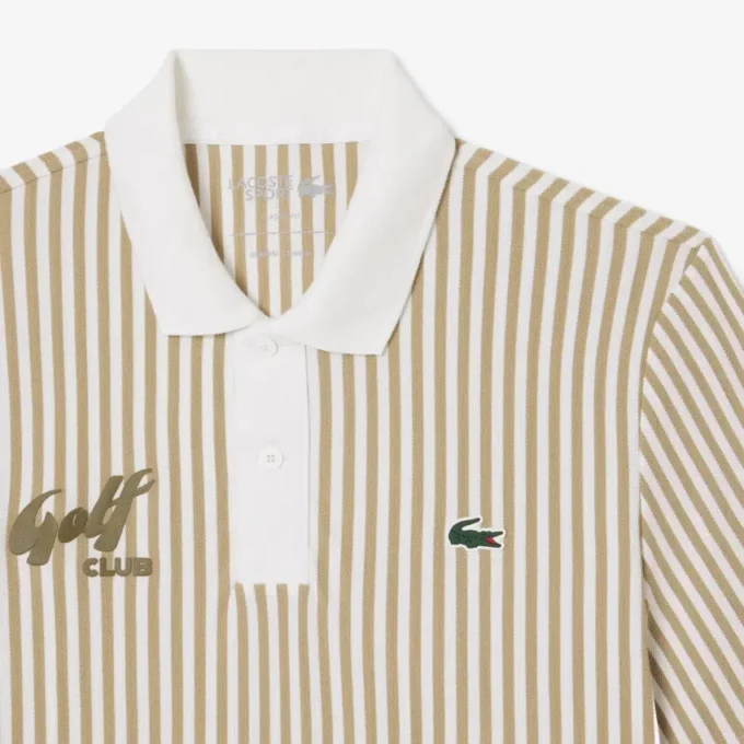 Polo de golf a rayas termorregulador para hombre