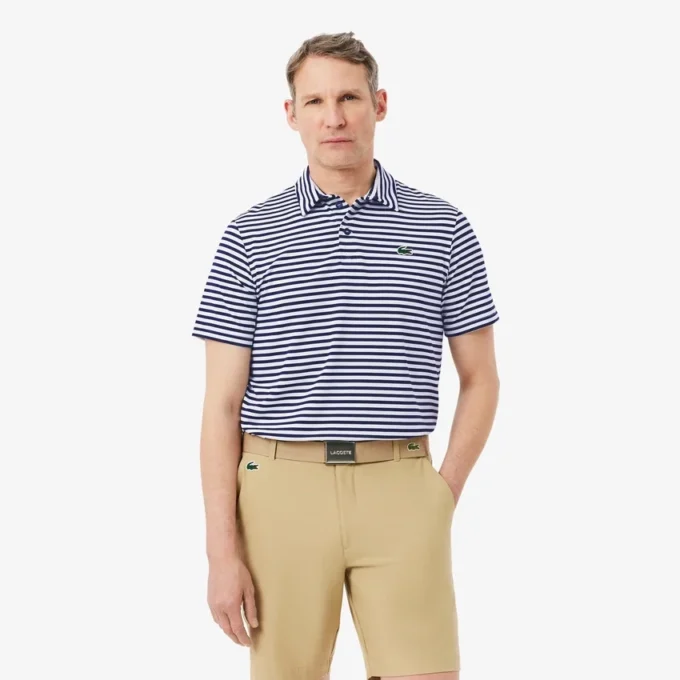 Polo de golf a rayas Ultra Dry de corte regular