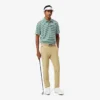 Polo de golf a rayas Ultra Dry de corte regular