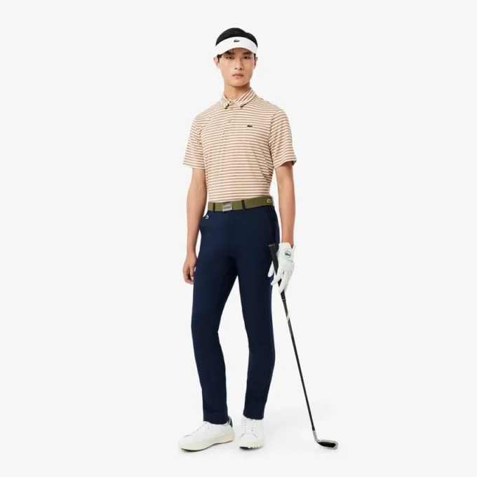 Polo de golf a rayas Ultra Dry de corte regular