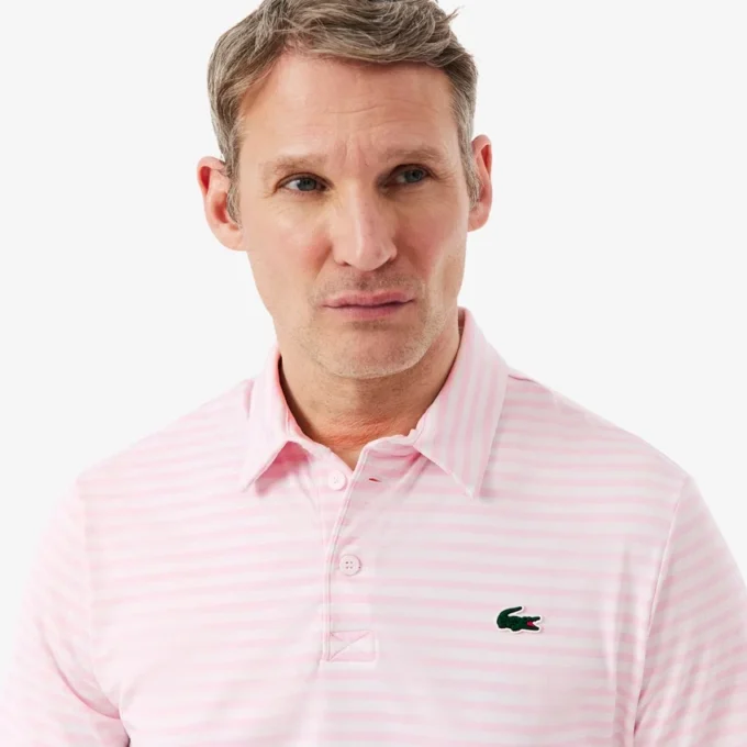 Polo de golf a rayas Ultra Dry de corte regular