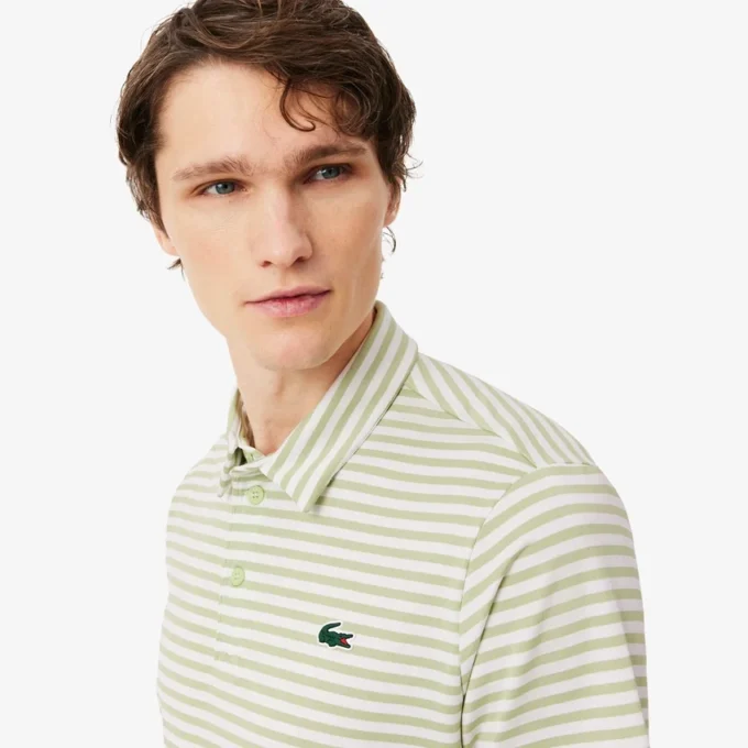 Polo de golf a rayas Ultra Dry de corte regular