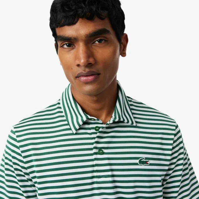 Polo de golf a rayas Ultra Dry de corte regular