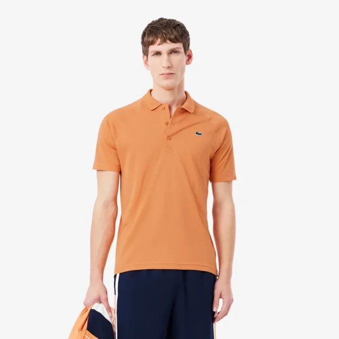 Polo de golf con protección UV de corte regular para hombre