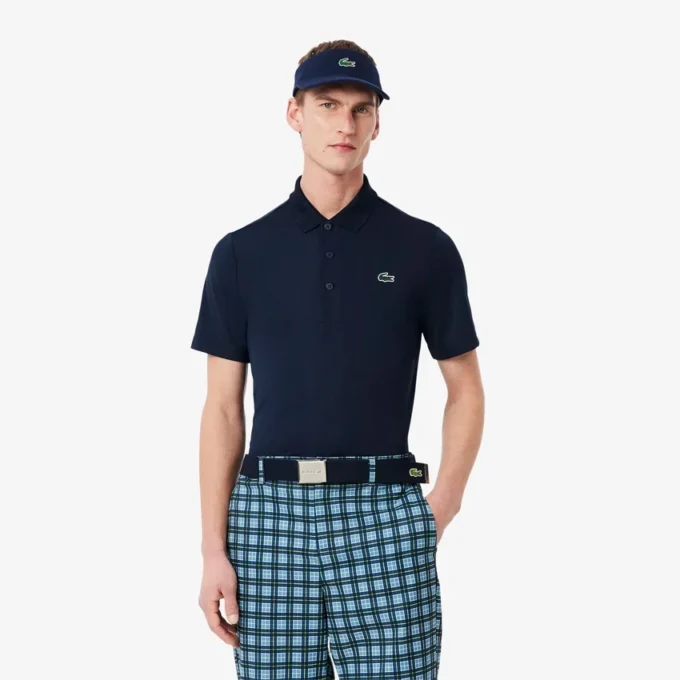 Polo de golf con protección UV de corte regular para hombre