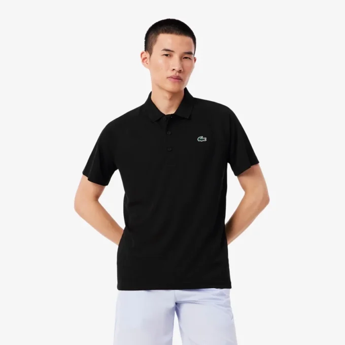 Polo de golf con protección UV de corte regular para hombre