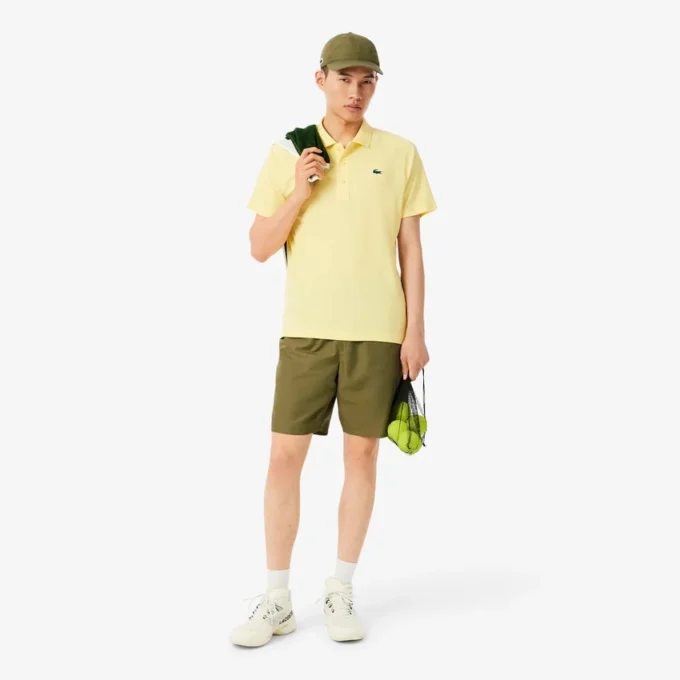 Polo de golf con protección UV de corte regular para hombre