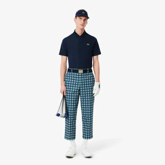 Polo de golf con protección UV de corte regular para hombre