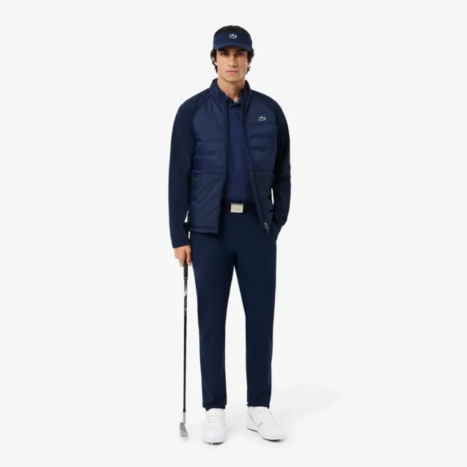 Polo de golf con protección UV de corte regular para hombre