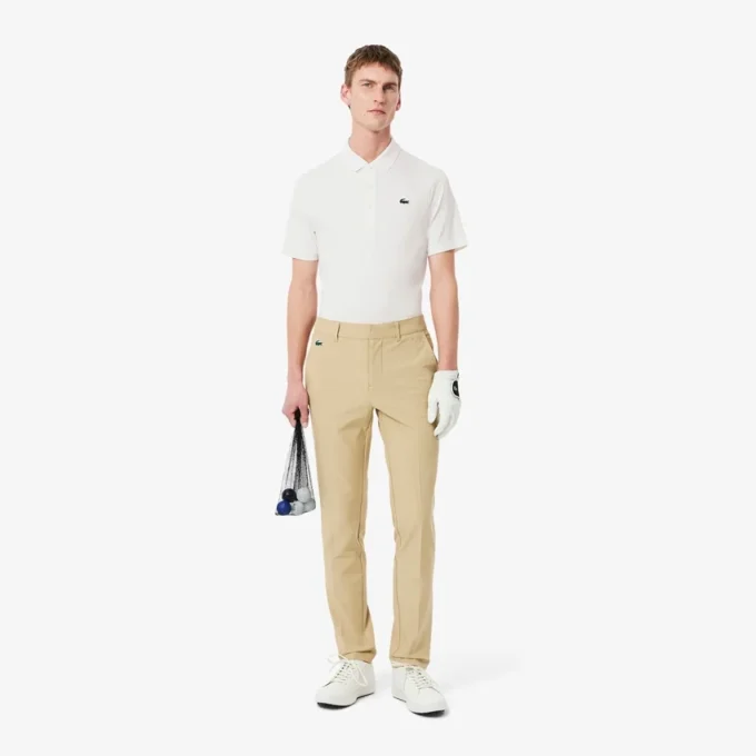 Polo de golf con protección UV de corte regular para hombre