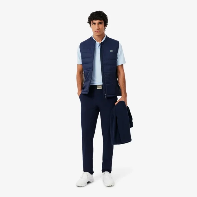 Polo de golf con protección UV de corte regular para hombre