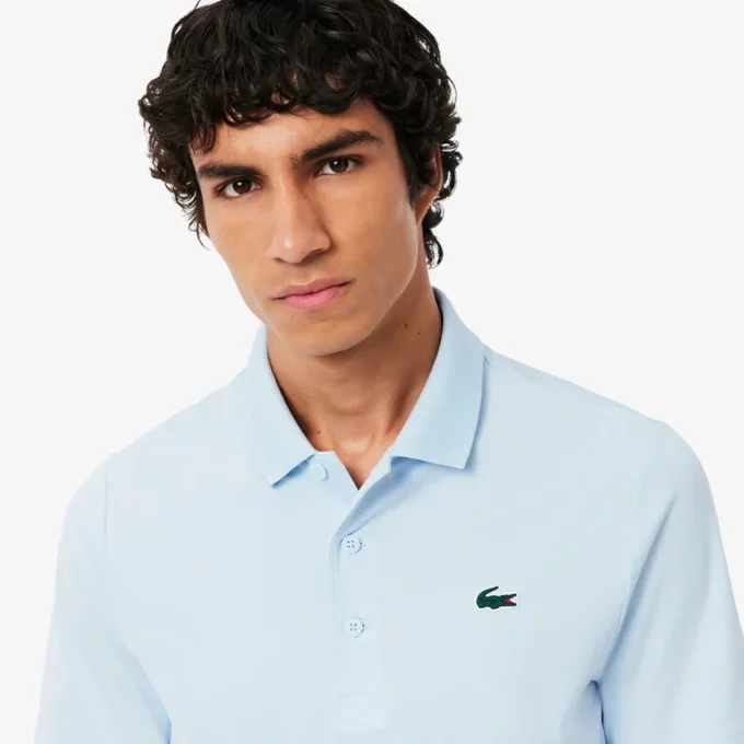 Polo de golf con protección UV de corte regular para hombre