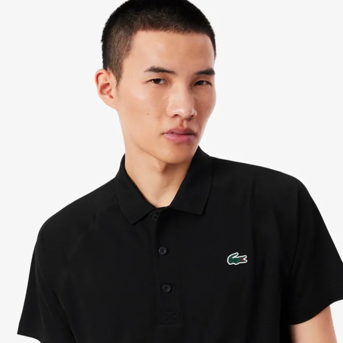 Polo de golf con protección UV de corte regular para hombre