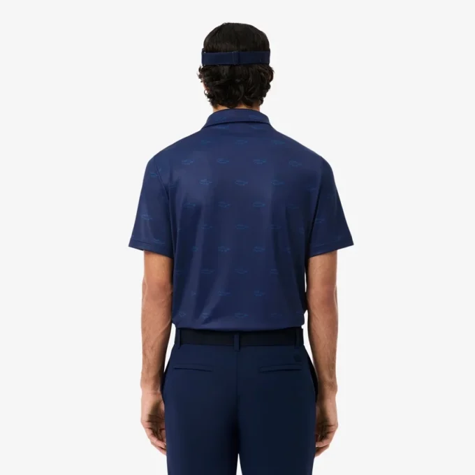 Polo de golf con protección UV de corte regular para hombre