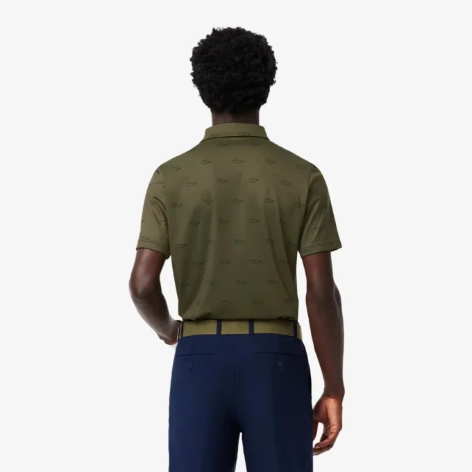 Polo de golf con protección UV de corte regular para hombre