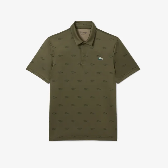 Polo de golf con protección UV de corte regular para hombre