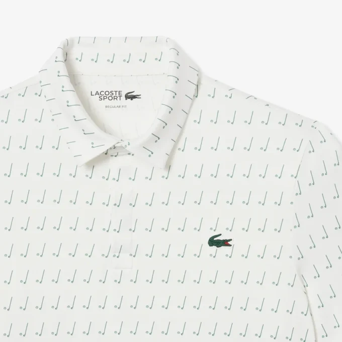 Polo de golf con protección UV de corte regular para hombre