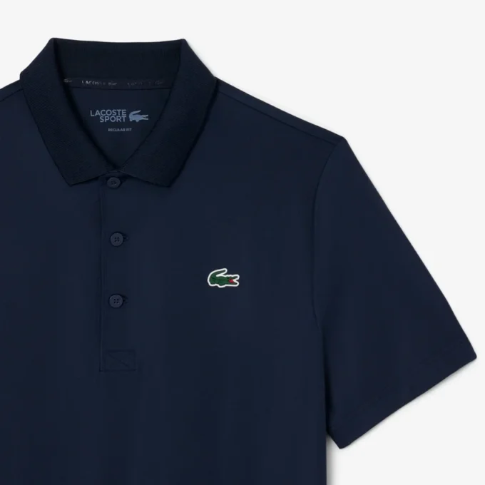 Polo de golf con protección UV de corte regular para hombre
